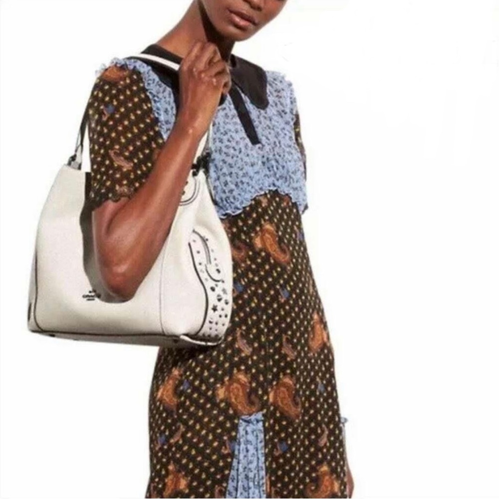COACH Edie Star Stud Shoulder Bag